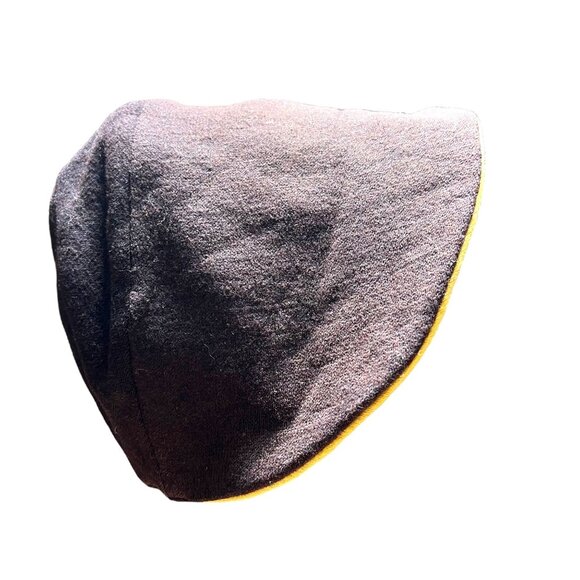 Vintage Brown Yellow Bonnet Style Hat - Picture 1 of 7